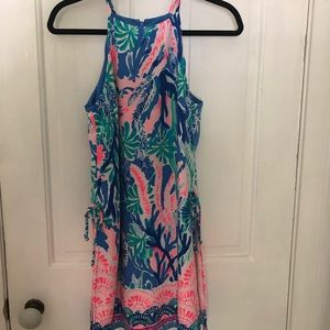 NWT Lilly Pulitzer Pearl Romper Multi Jet Stream Engineered Romper